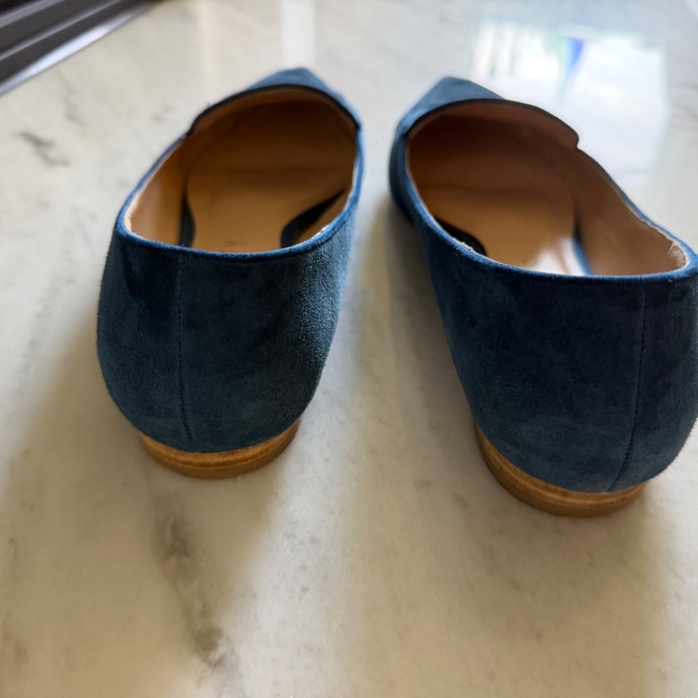 Gorgeous Sole Society Blue Suede Flats - Picture 5 of 8